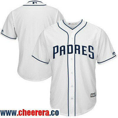 Custom San Diego Padres white Home jersey