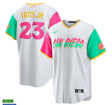Fernando Tatis Jr Nike San Diego Padres white City Connect jersey