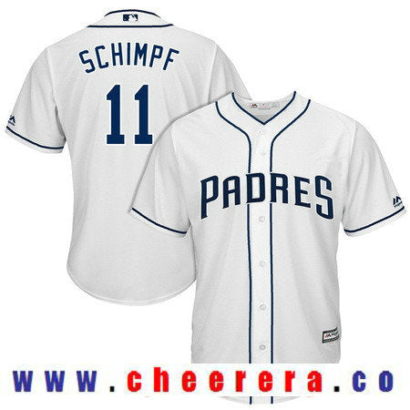 Ryan Schimpf San Diego Padres white Home jersey