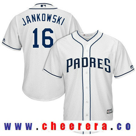 Travis Jankowski San Diego Padres white Home jersey