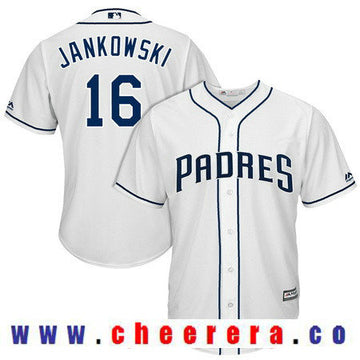 Travis Jankowski San Diego Padres white Home jersey
