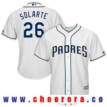 Yangervis Solarte San Diego Padres white Home jersey