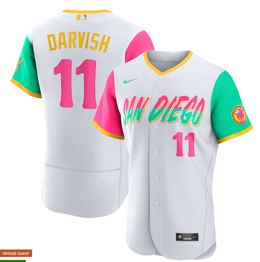Yu Darvish Nike San Diego Padres white City Connect jersey