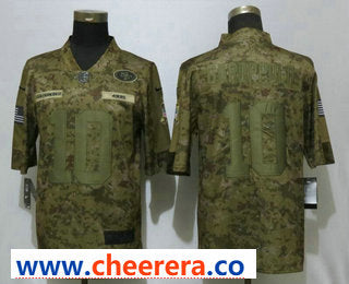 Jimmy Garoppolo San Francisco 49ers camo Salute To Service jersey