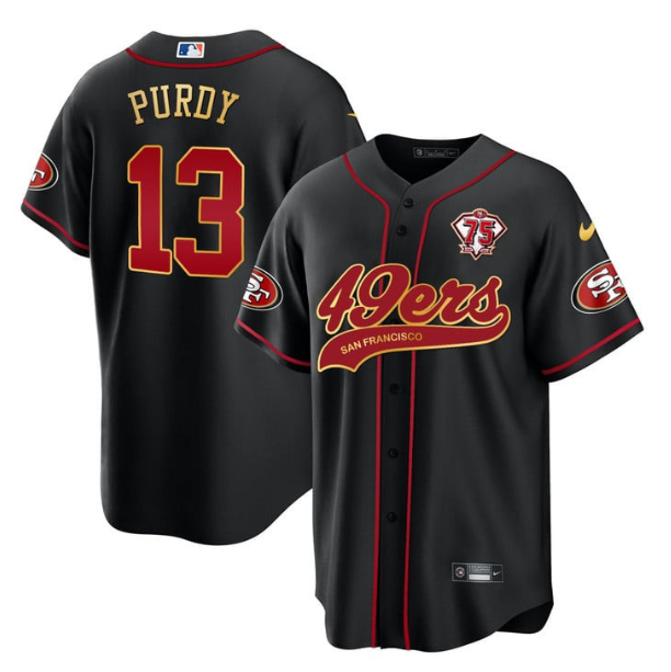 Brock Purdy San Francisco 49ers black jersey