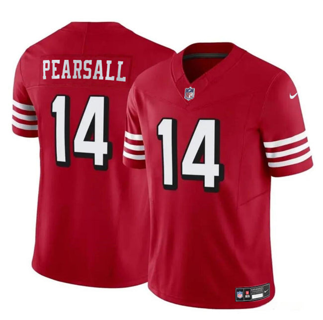 Ricky Pearsall New San Francisco 49ers red Vapor jersey