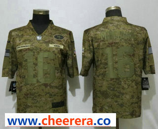 Joe Montana San Francisco 49ers camo Salute To Service jersey