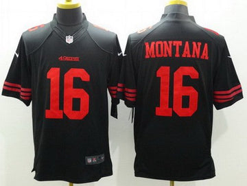Joe Montana San Francisco 49ers black Limited jersey