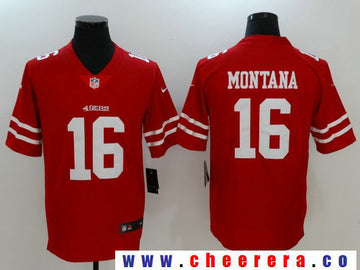 Joe Montana San Francisco 49ers red Vapor jersey