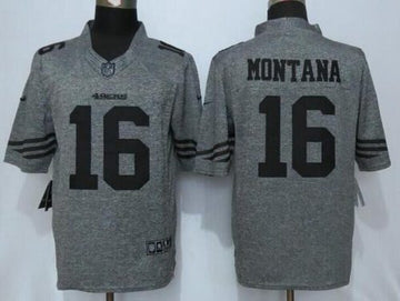 Joe Montana San Francisco 49ers gray Limited jersey
