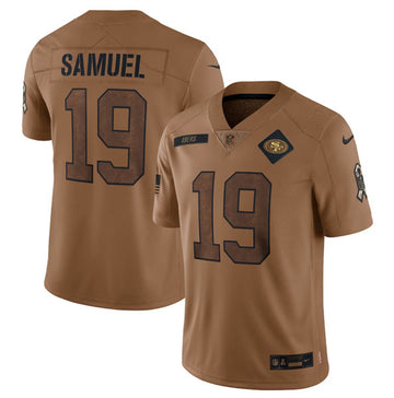 Deebo Samuel San Francisco 49ers brown Salute To Service jersey