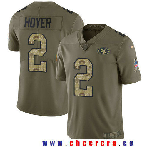Brian Hoyer San Francisco 49ers olive Salute To Service jersey