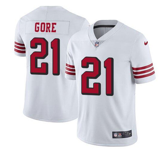 Frank Gore San Francisco 49ers white jersey