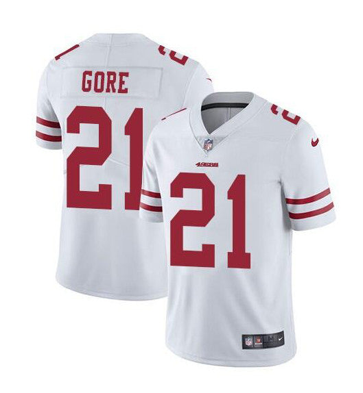 Frank Gore San Francisco 49ers white Vapor jersey
