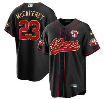 Christian McCaffrey San Francisco 49ers black jersey