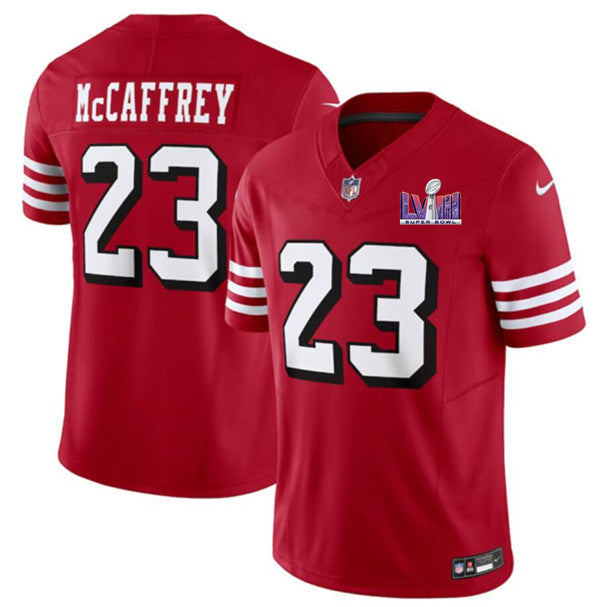 Christian McCaffrey New San Francisco 49ers red Vapor jersey