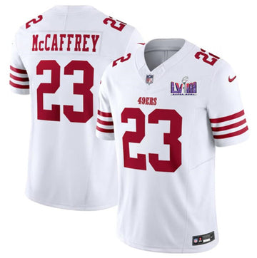 Christian McCaffrey San Francisco 49ers white Vapor jersey