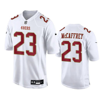 Christian McCaffrey San Francisco 49ers white Vapor jersey