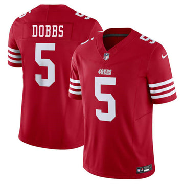 Josh Dobbs San Francisco 49ers red Vapor jersey