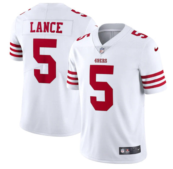 Trey Lance San Francisco 49ers white Vapor jersey