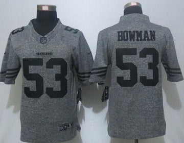 NaVorro Bowman Nike San Francisco 49ers gray Limited jersey