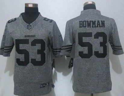 NaVorro Bowman Nike San Francisco 49ers gray Limited jersey
