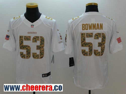 NaVorro Bowman San Francisco 49ers white Salute To Service jersey