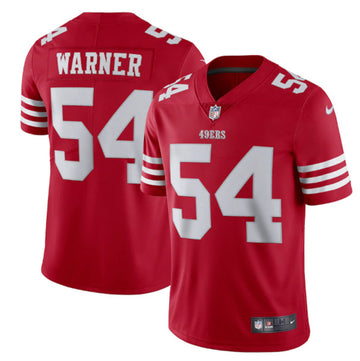Fred Warner San Francisco 49ers scarlet Vapor jersey