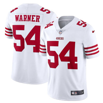 Fred Warner San Francisco 49ers white Vapor jersey