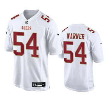 Fred Warner San Francisco 49ers white Vapor jersey