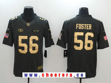 Reuben Foster San Francisco 49ers anthracite Salute To Service jersey