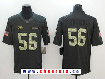 Reuben Foster San Francisco 49ers black Salute To Service jersey