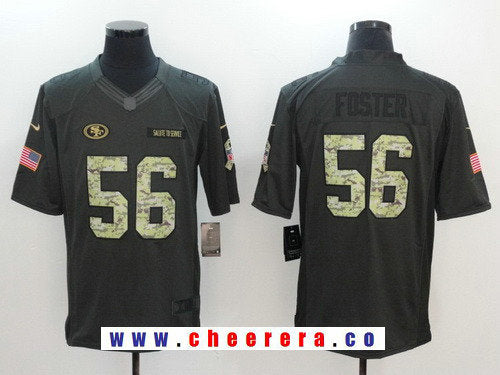 Reuben Foster San Francisco 49ers black Salute To Service jersey