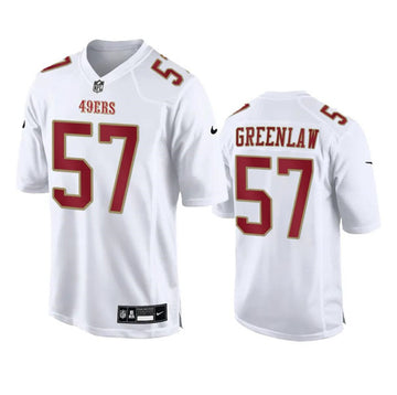 Dre Greenlaw San Francisco 49ers white Vapor jersey