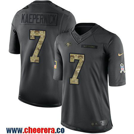 Colin Kaepernick San Francisco 49ers black Salute To Service jersey