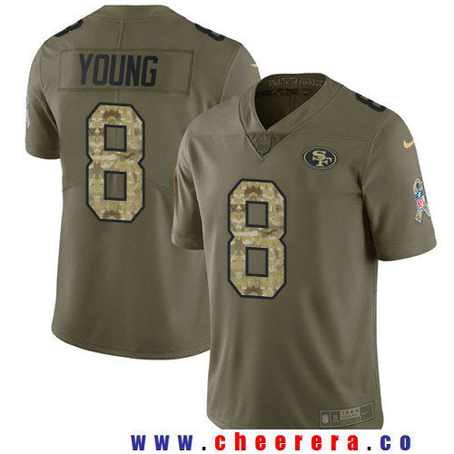 Steve Young San Francisco 49ers olive Salute To Service jersey