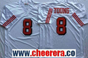 Steve Young San Francisco 49ers white Throwback jersey