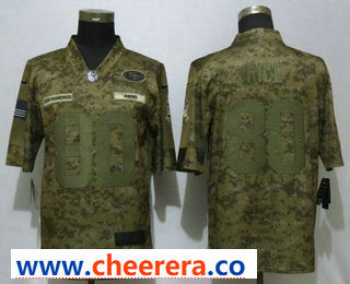 Jerry Rice San Francisco 49ers camo Salute To Service jersey