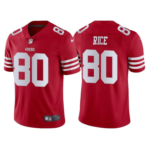 Jerry Rice San Francisco 49ers red Vapor jersey