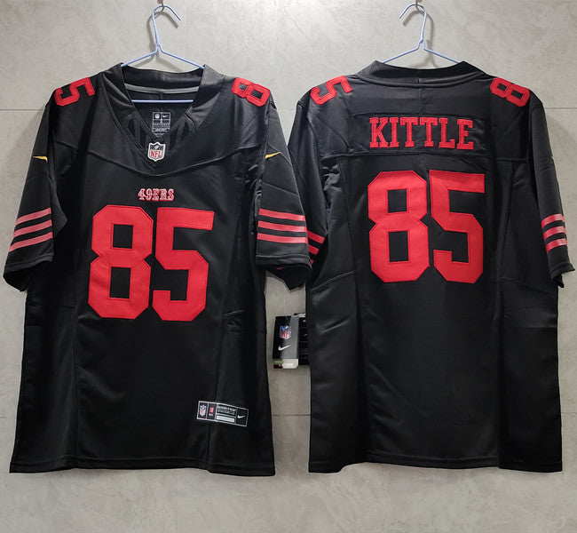 George Kittle San Francisco 49ers black Vapor jersey