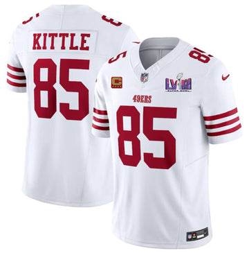 George Kittle San Francisco 49ers white Vapor jersey
