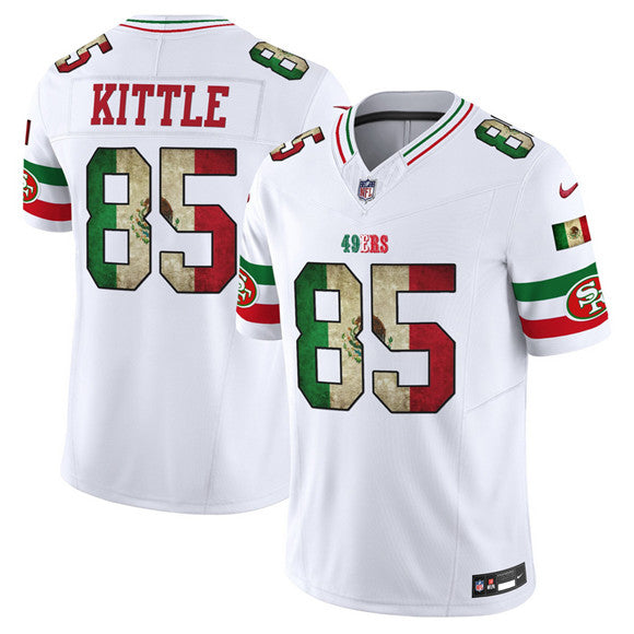 George Kittle San Francisco 49ers white Vapor jersey