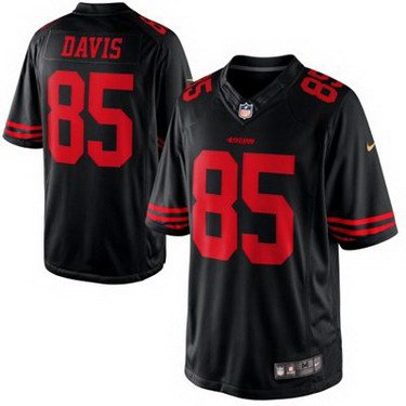 Vernon Davis San Francisco 49ers black Limited jersey