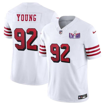 Chase Young New San Francisco 49ers white Vapor jersey