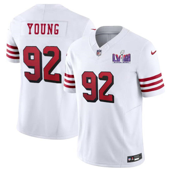 Chase Young New San Francisco 49ers white Vapor jersey