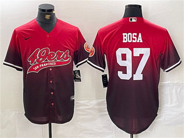 Nick Bosa San Francisco 49ers red jersey