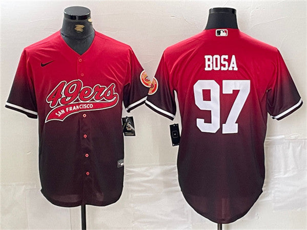 Nick Bosa San Francisco 49ers red jersey