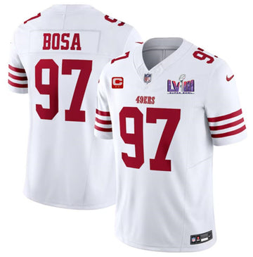 Nick Bosa San Francisco 49ers white Vapor jersey