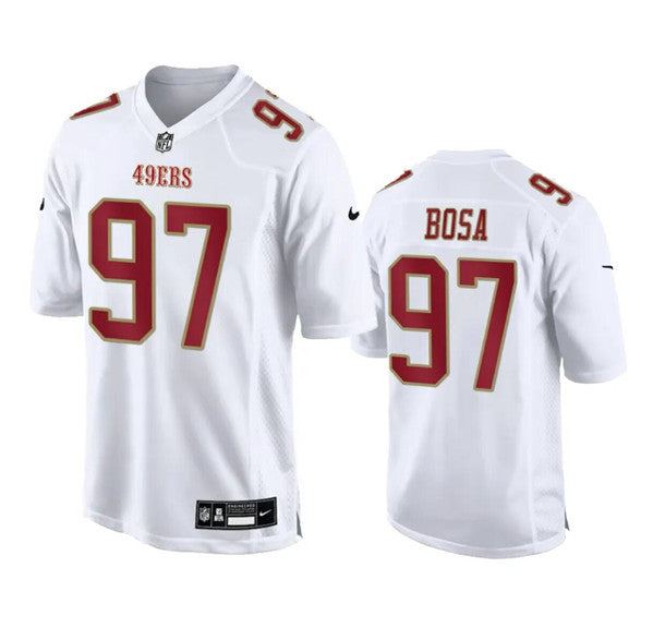 Nick Bosa San Francisco 49ers white Vapor jersey