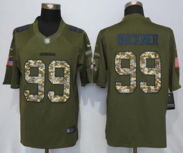 DeForest Buckner San Francisco 49ers green Salute To Service jersey